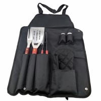 Boss Grill 6 Piece Apron and BBQ Utensil Accessory Pack