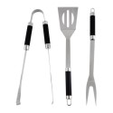 BBQTOOLS Boss Grill 3 Piece BBQ Tool Set - Includes Tongs Spatula & Fork