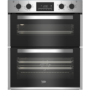 Beko Built Under Electric Double Oven - Stainless Steel