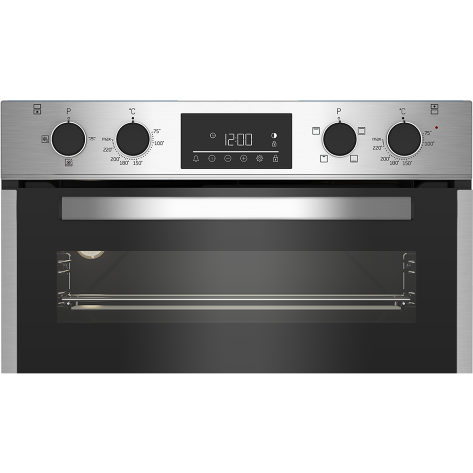 Beko Electric Builtunder Double Oven Stainless Steel BBTF26300X