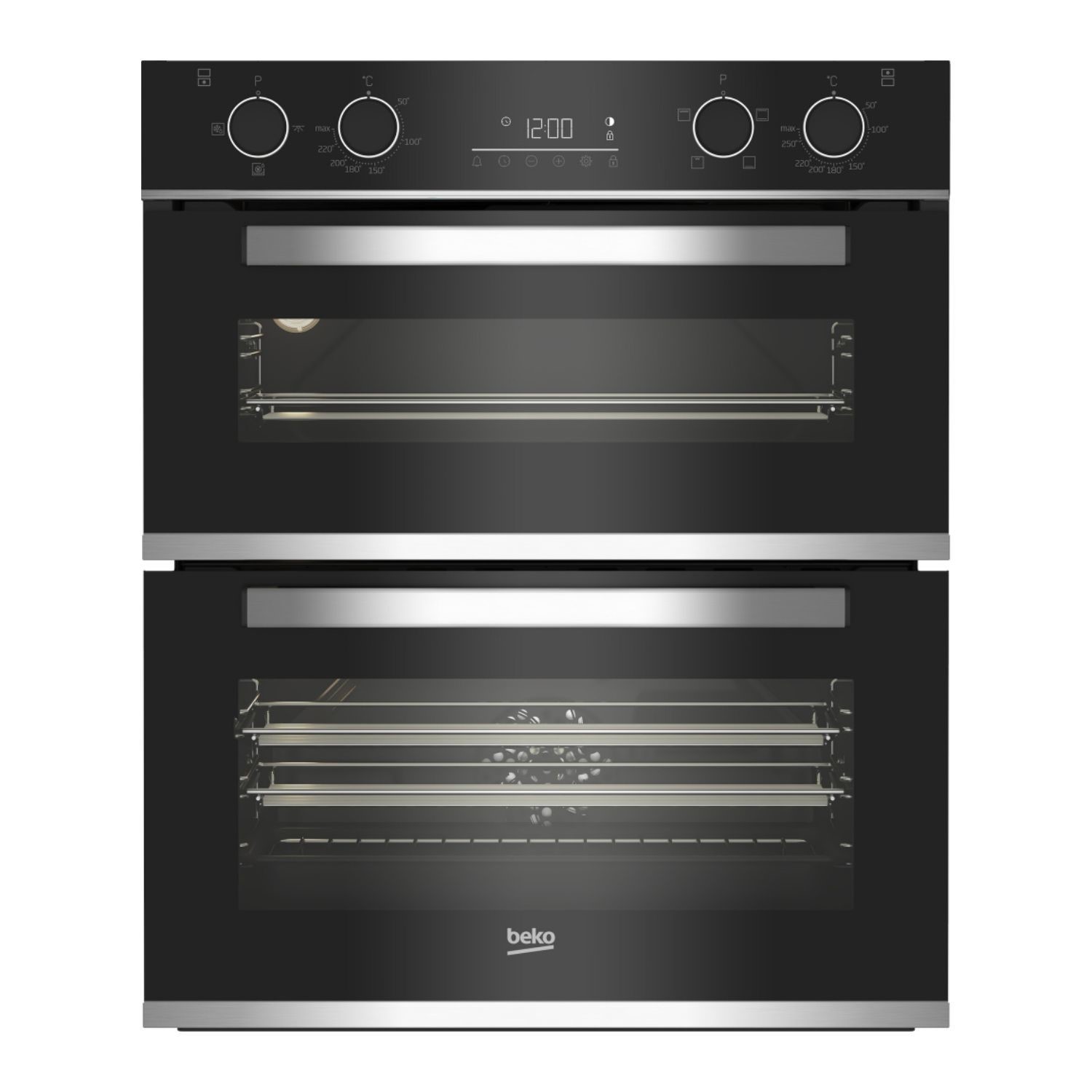bPRO 500 BBXTF25300X Built Under Electric Double Oven Stainless Steel