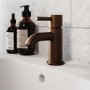 Brushed Bronze Cloakroom Mono Basin Mixer Tap - Arissa