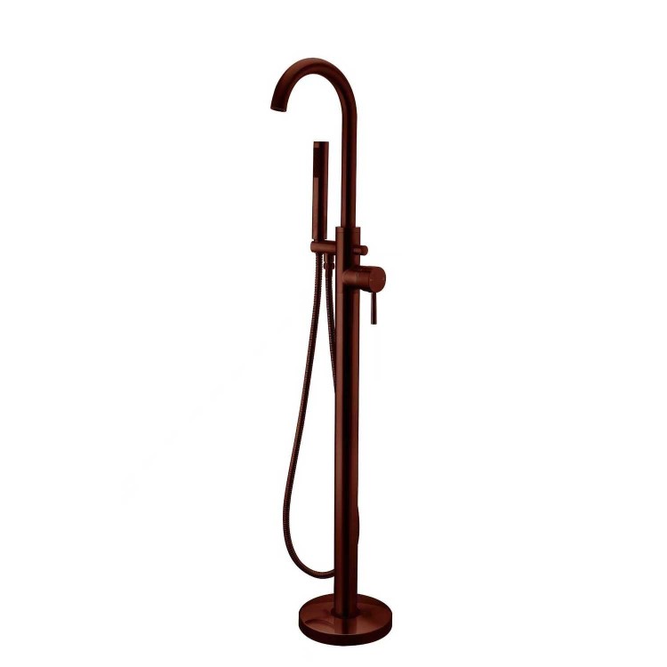 Brushed Bronze Freestanding Bath Shower Mixer Tap - Arissa