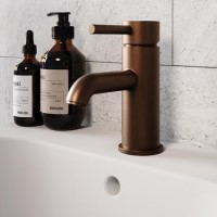 Brushed Bronze Mono Basin Mixer Tap - Arissa
