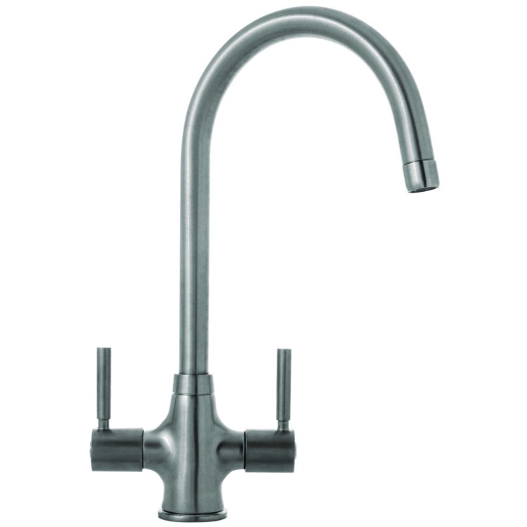 Kitchen Solutions BC1017 BC1018 Cristol Dual Flow Mono Mixer Tap Brushed Steel