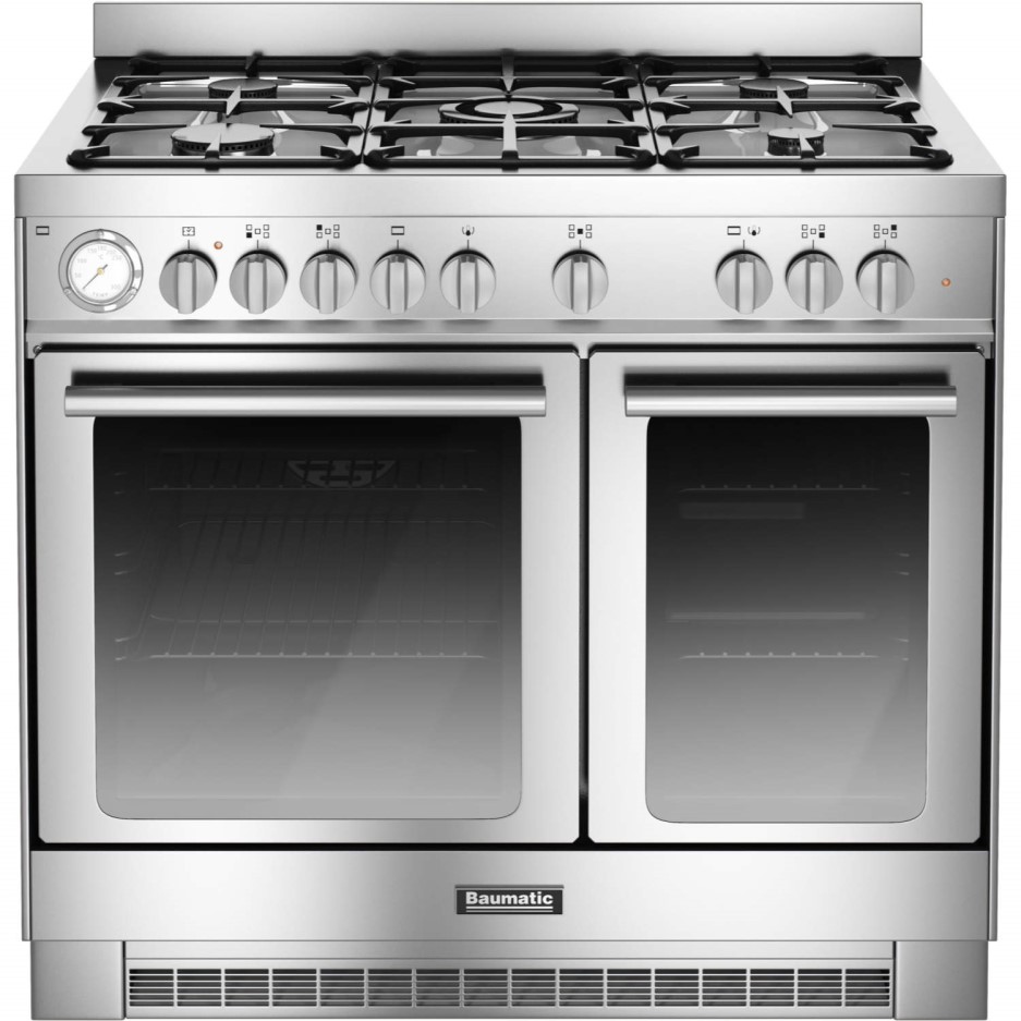 Baumatic BCD925SS Twin Cavity 90cm Dual Fuel Range Cooker Stainless