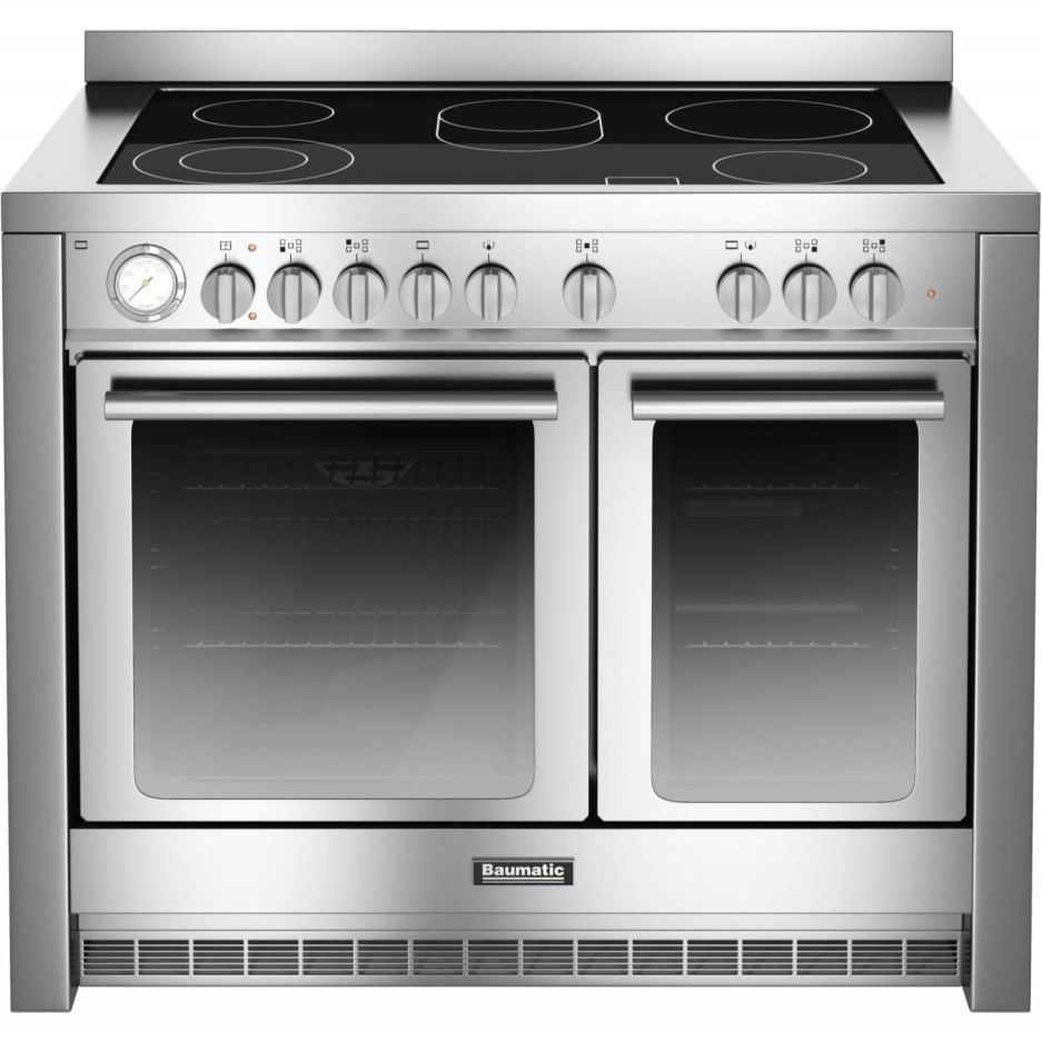Baumatic BCE1025SS Twin Cavity 100cm Electric Range Cooker With Ceramic
