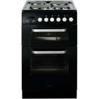 Baumatic BCE520BL Dual Cavity Black 50cm Wide Electric Cooker