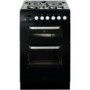 Baumatic BCE520BL Dual Cavity Black 50cm Wide Electric Cooker