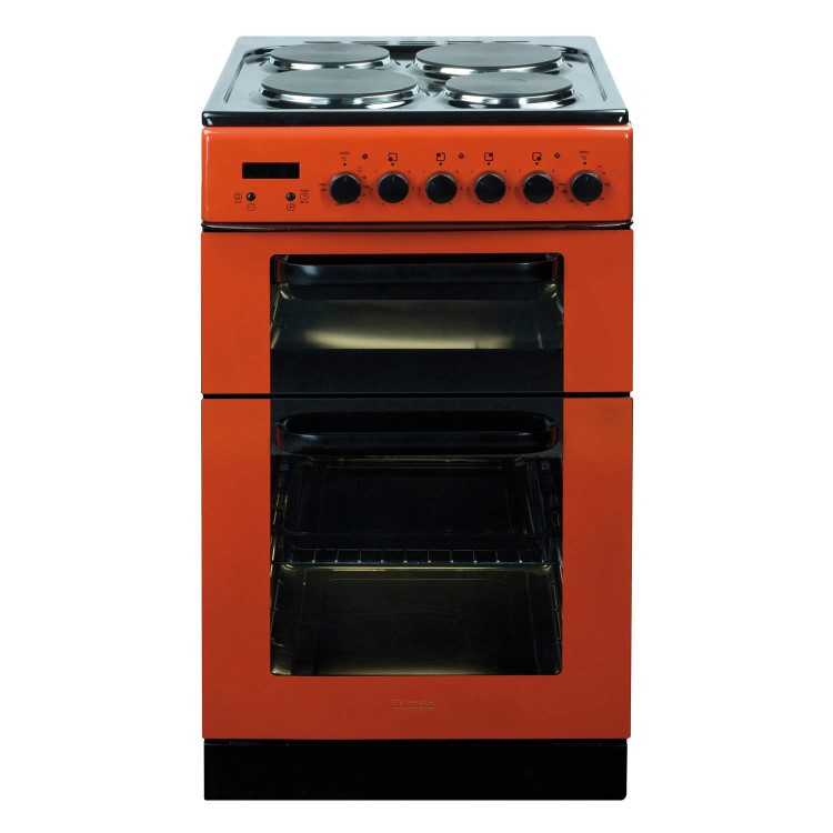 Baumatic BCE520R Dual Cavity 50cm Electric Cooker - Red