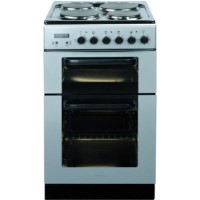 Baumatic BCE520SL Dual Cavity Silver 50cm Wide Electric Cooker