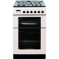 Baumatic BCE520W Dual Cavity 50cm Electric Cooker - White