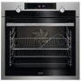 Refurbished AEG 6000 Series BCE556060M 60cm Single Built In Electric Oven with Food Sensor Stainless Steel