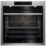 Refurbished AEG SteamBake BCE558070M 60cm Single Built In Electric Oven Stainless Steel