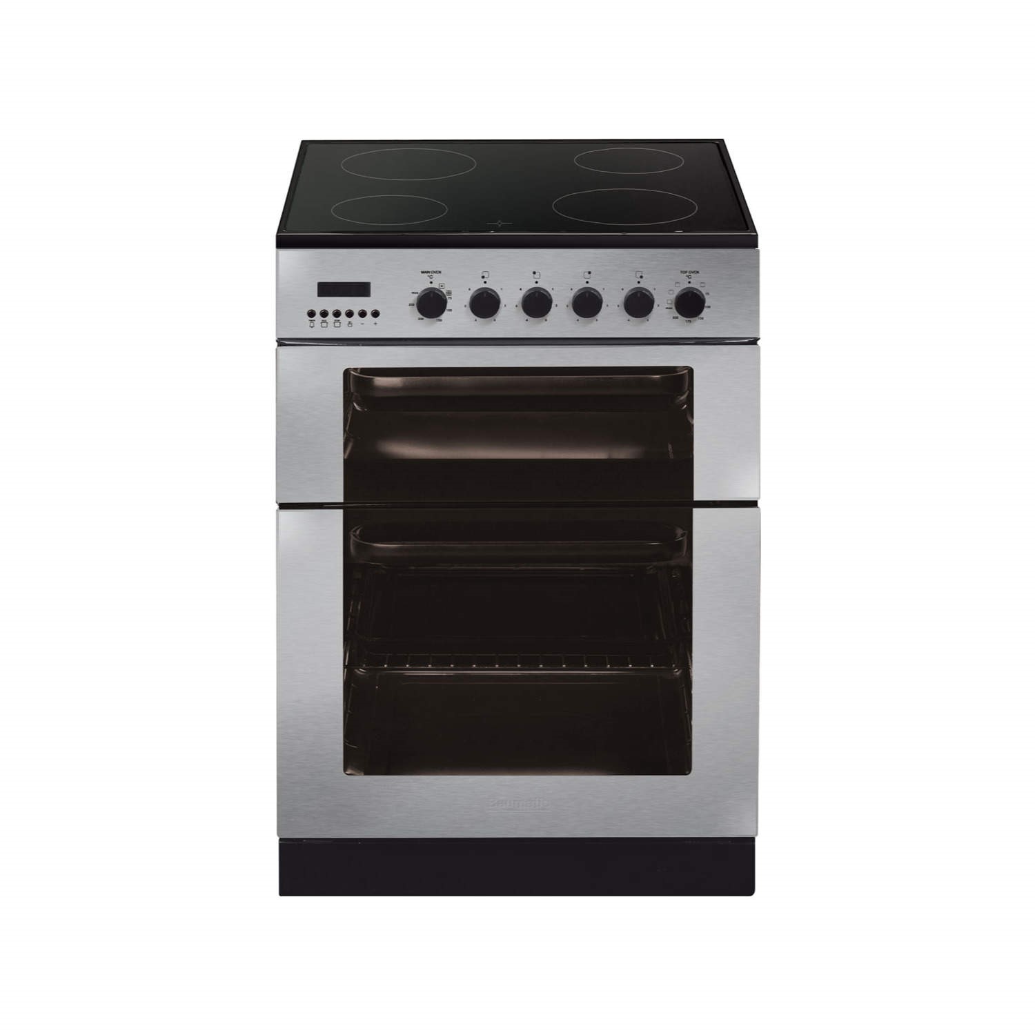 Baumatic BCE625SS Dual Cavity 60cm Electric Cooker Stainless Steel