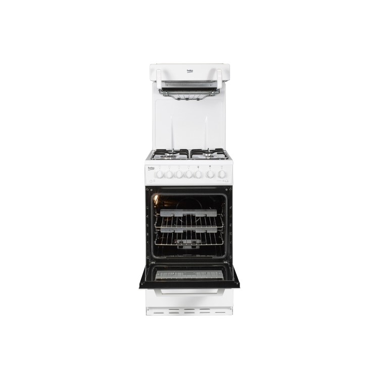 Beko BCEG501W 50cm Single Oven Gas Cooker With Eye Level Grill - White