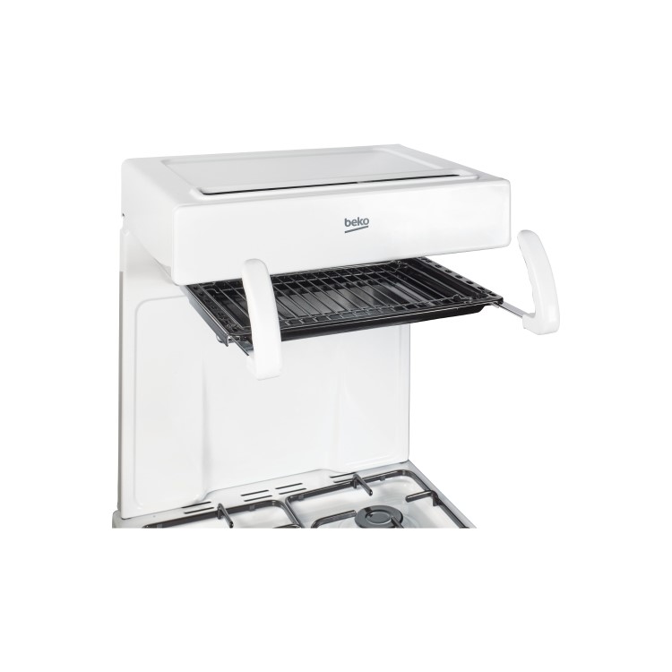 Beko BCEG501W 50cm Single Oven Gas Cooker With Eye Level Grill - White
