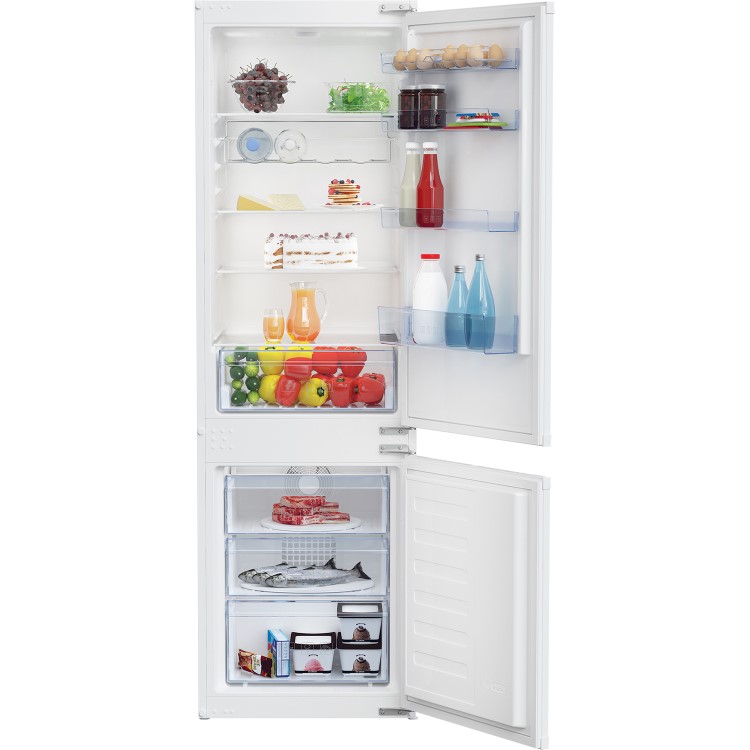 GRADE A2 - Beko BCFD173 Frost Free 70-30 Sliding Rail Integrated Fridge Freezer