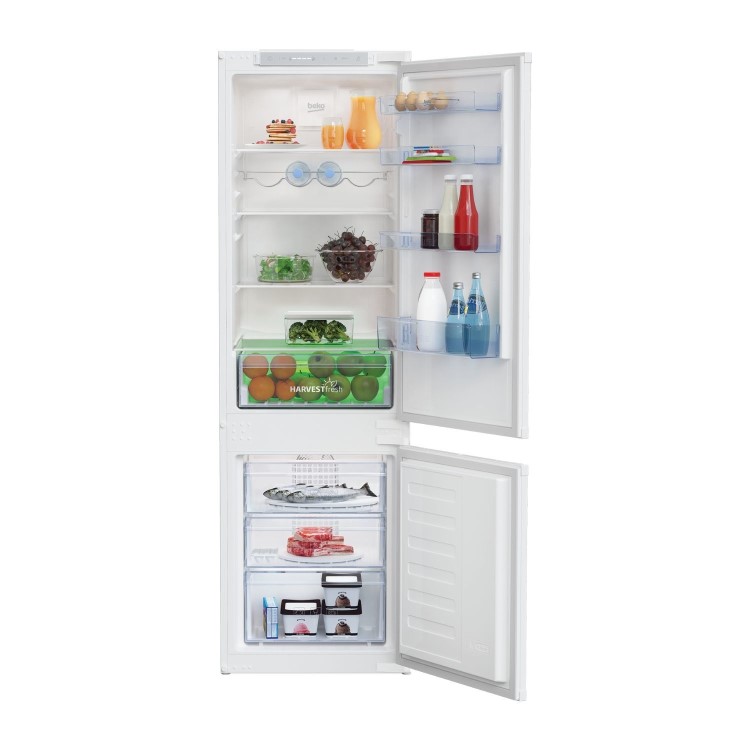 Refurbished Beko BCFD4V73 Integrated 262 Litre 70/30 Frost Free Fridge Freezer White