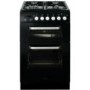 Baumatic BCG520BL Dual Cavity Black 50cm Wide Gas Cooker