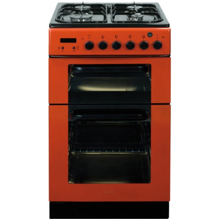 Baumatic BCG520R Dual Cavity Red 50cm Gas Cooker