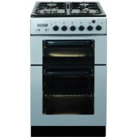 Baumatic BCG520SL Dual Cavity Silver 50cm Wide Gas Cooker