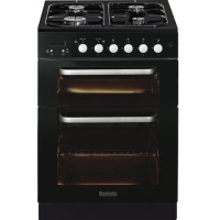 Baumatic BCG625BL Twin Cavity 60cm Gas Cooker - Black