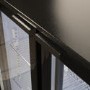 Hinged Double Door Undercounter Bottle Cooler - Back Bar Cabinet - Black - 1 Year Full Parts and Labour warranty