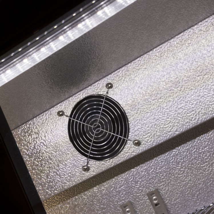 Hinged Double Door Undercounter Bottle Cooler - Back Bar Cabinet - Black - 1 Year Full Parts and Labour warranty