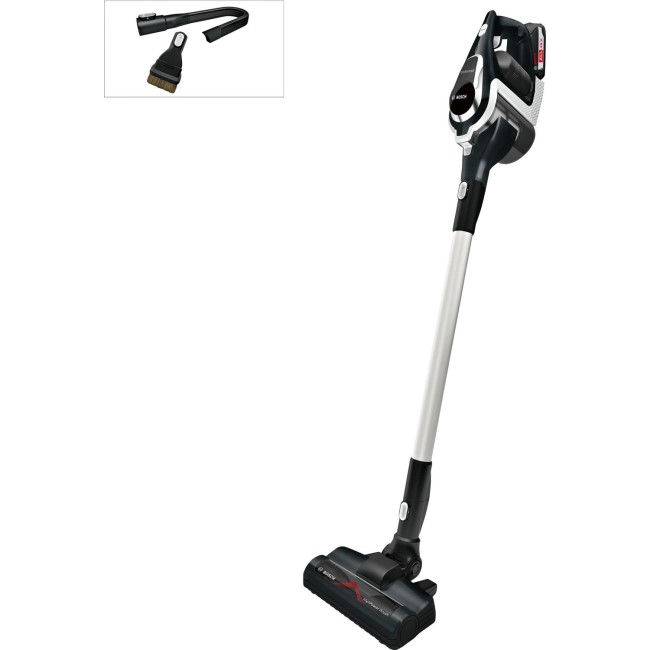 Bosch BCS101GB Unlimited Serie 8 Cordless Upright Vacuum Cleaner Black & White Appliances Direct