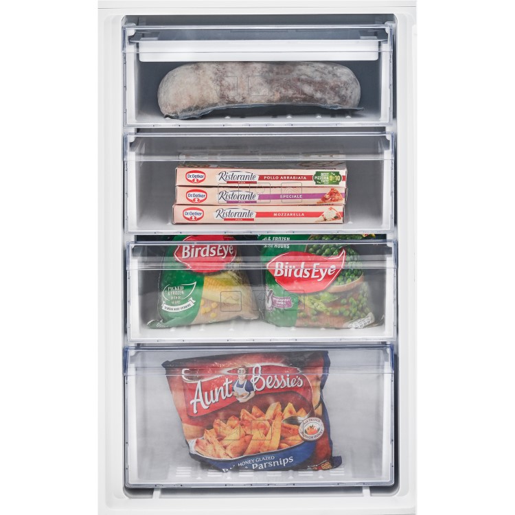 GRADE A2 - Beko BCSD150 54cm Wide 50-50 Integrated Upright Fridge Freezer - White