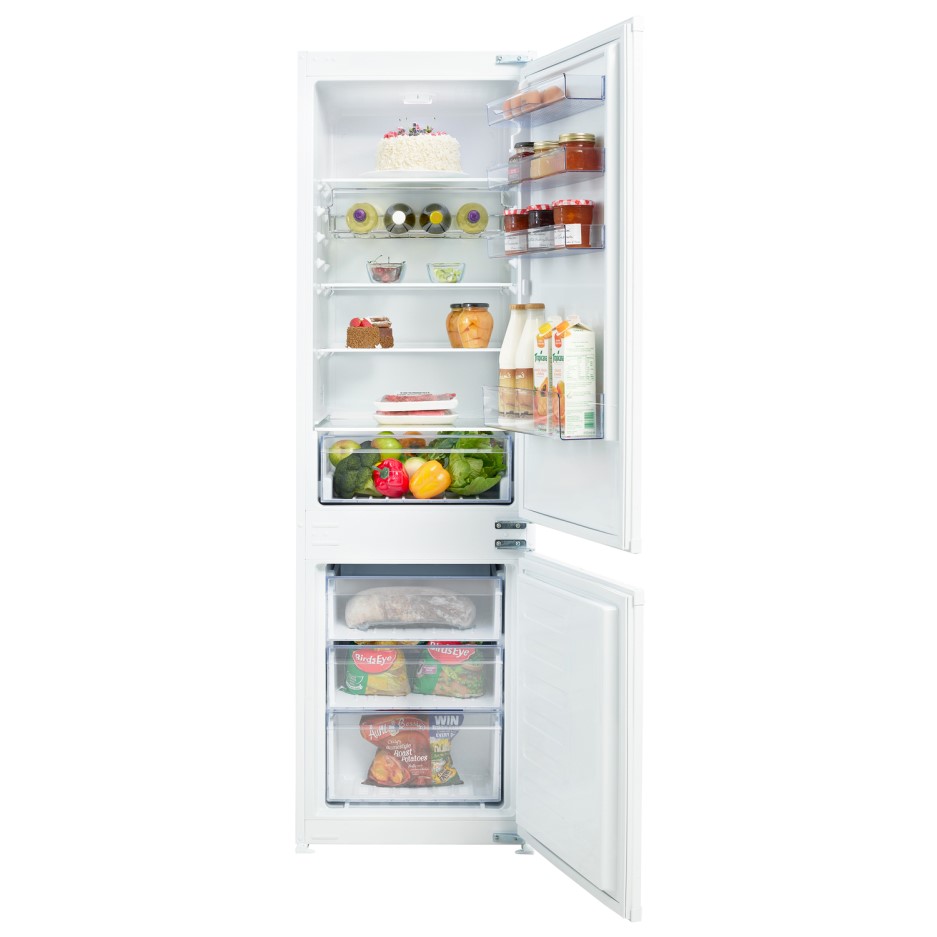 Beko BCSD173 54cm Wide 7030 Integrated Upright Fridge Freezer White