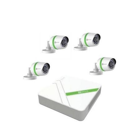 EZVIZ CCTV System - 8 Channel 1080p DVR with 4 x 1080p Cameras with 30m Night Vision & 1TB HDD 