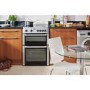 GRADE A1 - Beko BDC643S 60cm Double Cavity Freestanding Electric Cooker With Ceramic Hob Silver