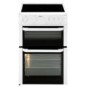 Beko BDC643W 60cm Double Cavity Electric Cooker WIth Ceramic Hob White