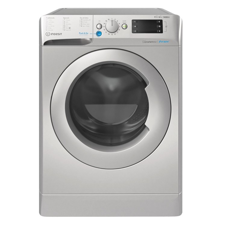 Indesit 8kg Wash 6kg Dry 1400rpm Washer Dryer - Silver