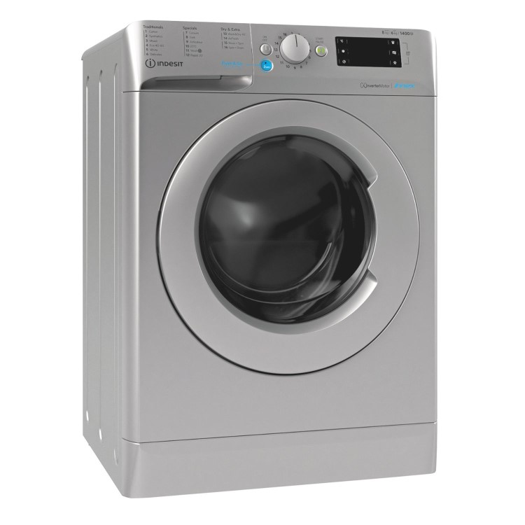 Indesit 8kg Wash 6kg Dry 1400rpm Washer Dryer - Silver