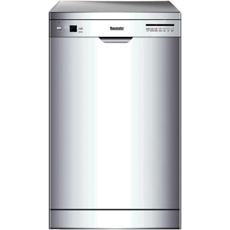 BAUMATIC BDF465SL Slimline 45cm Freestanding Dishwasher - Silver