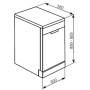 Baumatic BDF665W 60cm Freestanding Dishwasher White