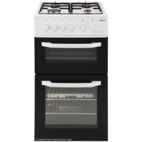 Beko BDG581W 50cm Double Cavity Gas Cooker - White