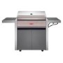 BeefEater 1500 Series - 4 Burner Gas BBQ Grill & Side Burner Trolley - Silver