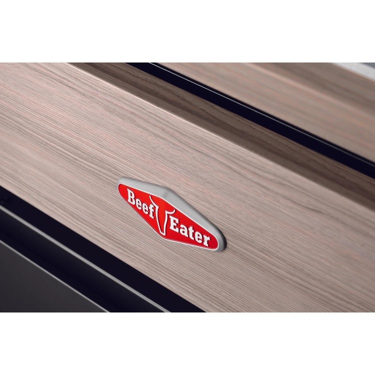 BeefEater 1500 Series - 4 Burner Gas BBQ Grill & Side Burner Trolley - Silver