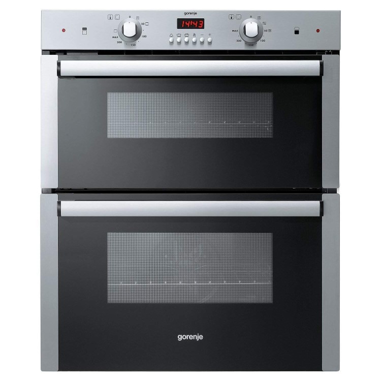 GRADE A2 - Gorenje BDU2116AX Built-under Double Cavity Oven Stainless Steel