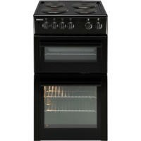 Beko BDV555AK 50cm Wide Double Oven Electric Cooker With Solid Hot Plate Hob Black Best Price, Cheapest Prices Beko BDV555AK 50cm Wide Double Oven Electric Cooker With Solid Hot Plate Hob Black Best Price, Cheapest Prices