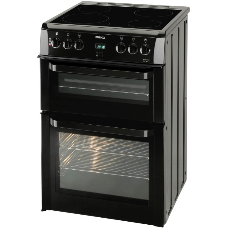 Beko BDVC664K Black Double Oven 60cm Electric Cooker