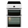 Beko BDVC667W Double Oven 60cm Electric Cooker with Programmable Timer White