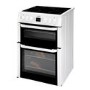 Beko BDVC667W Double Oven 60cm Electric Cooker with Programmable Timer White