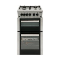 Beko BDVG592S 50cm Wide Double Oven Gas Cooker Silver