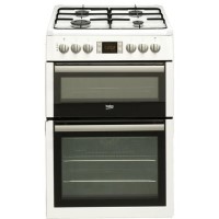 Beko BDVG675NTW 60cm Double Oven Gas Cooker - White