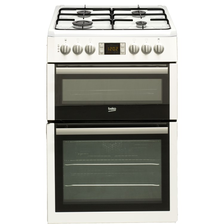 Beko BDVG675NTW 60cm Double Oven Gas Cooker - White